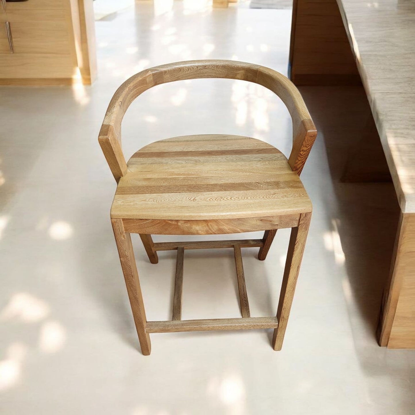Silla para Barra en Madera de Roble