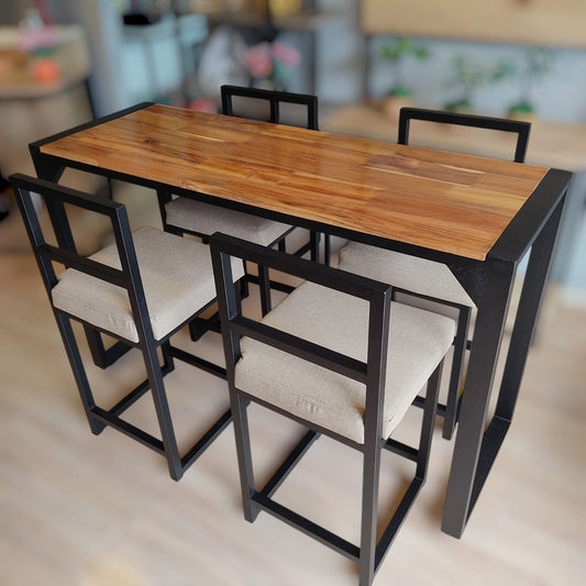 Comedor Pequeño Tipo Barra – Conjunto de 4 Puestos